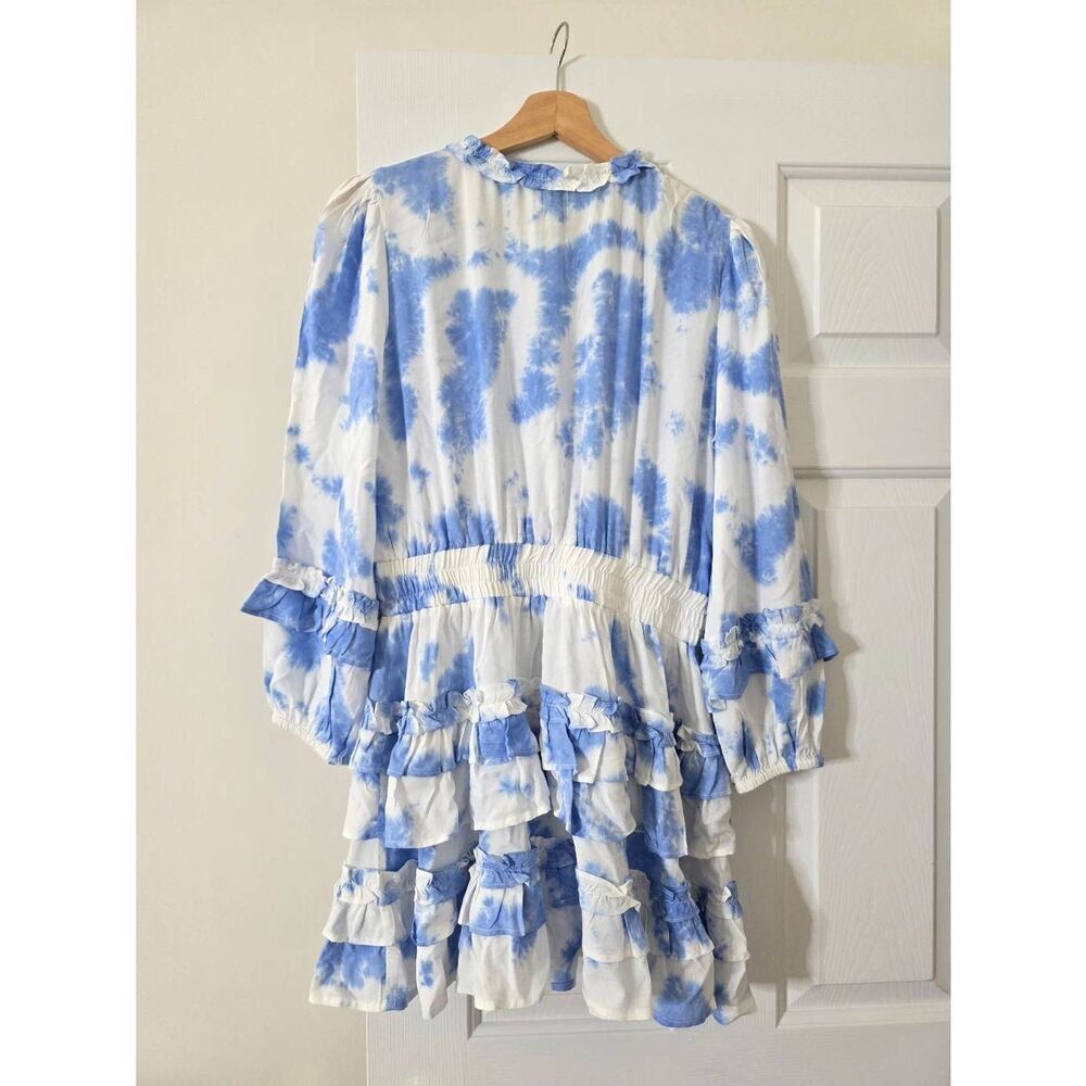 Cake For Dinner the Meadow Dress in Sky Blue Burst Tie Dye M $148 - Picture 9 of 10